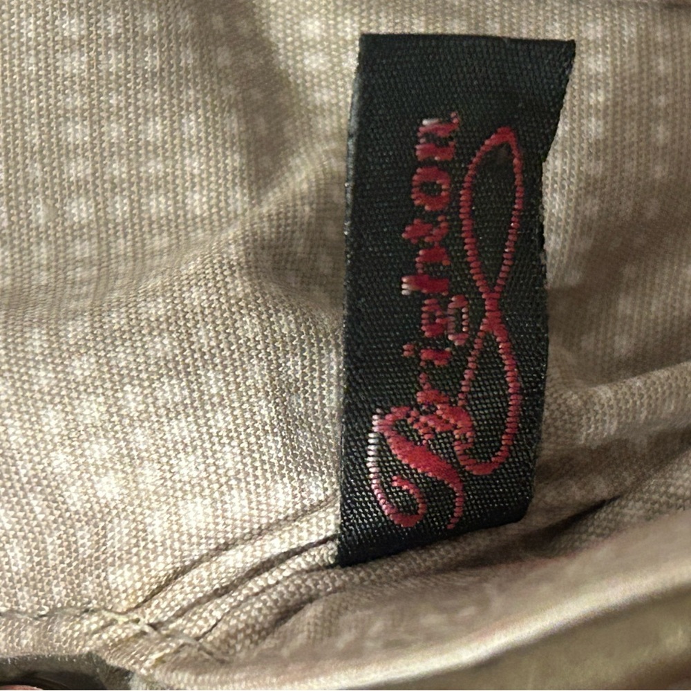 Brighton Beige Woven Clutch with Snakeskin Detail - Picture 6 of 7